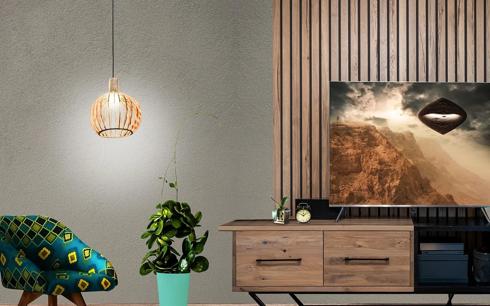 Living room, furniture and interior design
